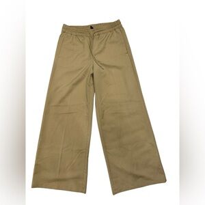 H&M Divided Wide-Leg Drawstring Pants – Khaki – Size Small